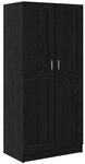 vidaXL Kleiderschrank Schwarz Eichen-Optik 82,5 x 51,5 x 180 cm 875163