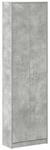vidaXL Kleiderschrank mit T&uuml;r Betongrau 55 x 25 x 189 cm Holzwerkstoff 3334011