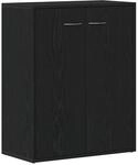 vidaXL Sideboard Schwarze Eiche 60x30x75 cm Holzwerkstoff 862449