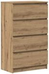 vidaXL Sideboard Artisan-Eiche 60x35x98,5 cm Holzwerkstoff 861129