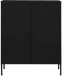 vidaXL Lagerschrank Schwarz 80x35x101,5 cm Stahl Modell 3