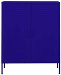 vidaXL Lagerschrank Marineblau 80x35x101,5 cm Stahl Modell 3