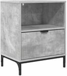 vidaXL Nachttisch Betongrau 49 x 36 x 61 cm Holzwerkstoff 883480