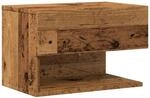 vidaXL Wand-Nachttisch Altholz-Optik 856820