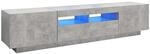 vidaXL TV-Schrank mit LED-Leuchten Betongrau 180x35x40 cm 2