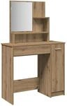 vidaXL Schminktisch mit Spiegel Artisan-Eiche 86,5x35x136 cm 857010