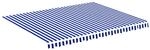 vidaXL Markisenbespannung Blau und Wei&szlig; 4,5x3,5 m 311920