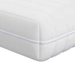vidaXL Matratze mit Kokosnusschicht Wei&szlig; 140 x 190 cm Taschenfeder 4106432