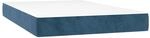 vidaXL Taschenfederkernmatratze Dunkelblau 120x200x20 cm Samt 347772