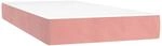 vidaXL Taschenfederkernmatratze Rosa 80x210x20 cm Samt 4016563