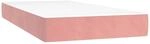 vidaXL Taschenfederkernmatratze Mittel Rosa 90x210x20 cm Samt 4016569