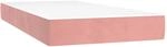 vidaXL Taschenfederkernmatratze Rosa 90x220x20 cm Samt 4016605