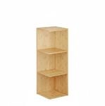 Relaxdays Eckregal Bambus Stabil 85,5 cm x 29 cm x 29 cm, 7,3 kg