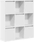 vidaXL B&uuml;cherregal Wei&szlig; 89x24x101,5 cm Holzwerkstoff 860400