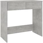 vidaXL Schreibtisch Betongrau 80x40x75 cm Holzwerkstoff 801359