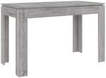 vidaXL Esstisch Grau Sonoma 120x60x76 cm Holzwerkstoff