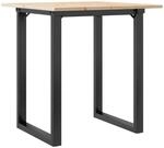 vidaXL Esstisch O-Gestell 60x60x75 cm Massivholz Kiefer und Gusseisen