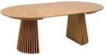 ebuy24 Osaka Esstisch inkl 2 Zusatzplatten &Oslash;120x120-160-200cm Eiche Furnier