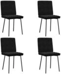 vidaXL Esszimmerst&uuml;hle 4 Stk Schwarz Samt 3315209