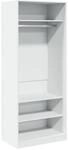 vidaXL Kleiderschrank Wei&szlig; 80x50x200 cm Holzwerkstoff 3307693