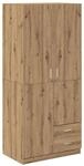 vidaXL Kleiderschrank Artisan-Eiche 80x52x180 cm Holzwerkstoff 855887