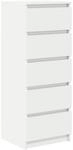 vidaXL Sideboard mit Schubladen Wei&szlig; 37,5x35x99 cm Holzwerkstoff 861760