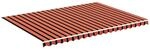 vidaXL Markisenbespannung Orange und Braun 5x3,5 m 311962