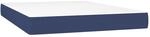 vidaXL Taschenfederkernmatratze Blau 140x190x20 cm Stoff 347780