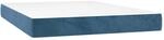 vidaXL Taschenfederkernmatratze Dunkelblau 140x200x20 cm Samt 347812