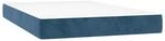 vidaXL Taschenfederkernmatratze Dunkelblau 120x210x20 cm Samt 4016580
