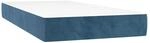 vidaXL Taschenfederkernmatratze Dunkelblau 80x220x20 cm Samt 4016598