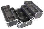 HMF 14901-02 Alu Transportkoffer Individuellen Trennw&auml;nden Werkzeugkoffer Leer...