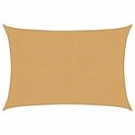 vidaXL Sonnensegel 160 g/m&sup2; Rechteckig Sandfarben 3x4 m HDPE 4002039