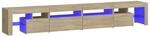 vidaXL TV-Schrank mit LED-Leuchten Sonoma-Eiche 260x36,5x40 cm 3152820