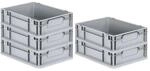 PROREGAL Spar Set 5x Eurobox Nextgen Economy Griffe Geschlossen HxBxT 12 x 30 x 40 cm