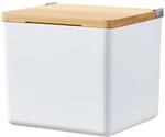 Tesa Baboo Aufbewahrungsbox Small Wei&szlig; mit Deckel