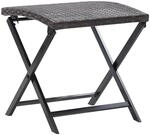 vidaXL Klapphocker Poly Rattan Braun