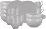 Seltmann Weiden Amina Fr&uuml;hst&uuml;cks-Set 18-teilig Silbergrau