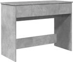 vidaXL Schminktisch mit Spiegel Betongrau 100x45x76 cm 840698