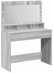 vidaXL Schminktisch Grau Sonoma 100 x 41 x 135 cm Holzwerkstoff 865105