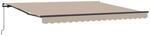 vidaXL Einziehbare Markise Beige 400 x 300 cm Polyester und Stahl 3330611