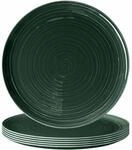 Seltmann Weiden Terra Pizzateller 31,5 cm 6er Set Moosgr&uuml;n