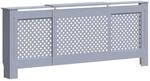 vidaXL MDF Heizk&ouml;rperverkleidung Grau 205 cm 325557