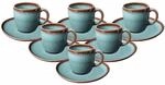 like. by Villeroy & Boch Lave Kaffeetassen mit Untertassen 190 ml 6er Set Glac&eacute;