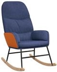 vidaXL Schaukelstuhl Blau Stoff 341046