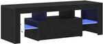 vidaXL TV-Schrank Schwarz 120 x 35 x 40 cm Holzwerkstoff 862552