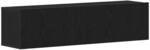 vidaXL TV-Schrank Schwarz Eichen-Optik 120x30x30,5 cm Holzwerkstoff 862011