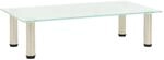 vidaXL TV-Tisch 60x35x17 cm Satiniertes Hartglas 322762