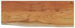 vidaXL Wandregal 80x30x2,5 cm Rechteckig Massivholz Akazie Baumkante 370238