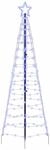 vidaXL LED Weihnachtsbaum mit Erdspie&szlig;en Blau 250 cm Eisen 42018752